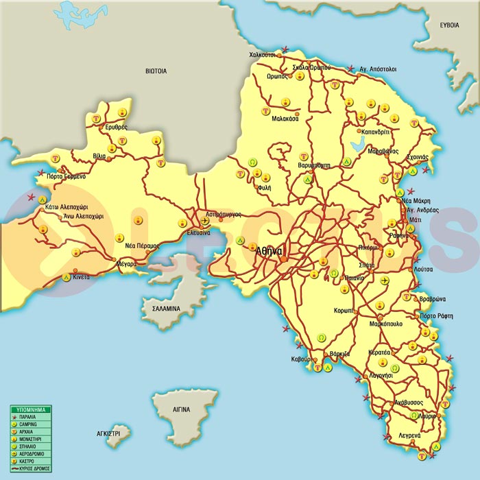 Map - Attica