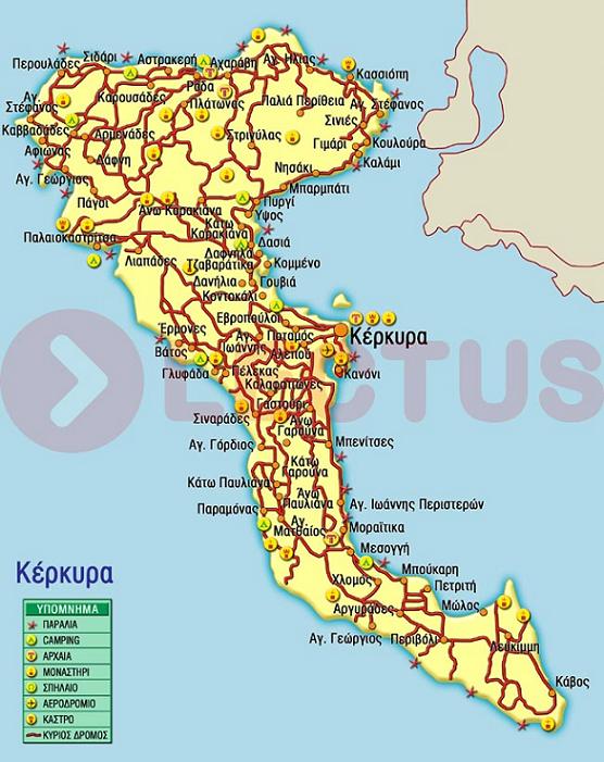 Map - Corfu