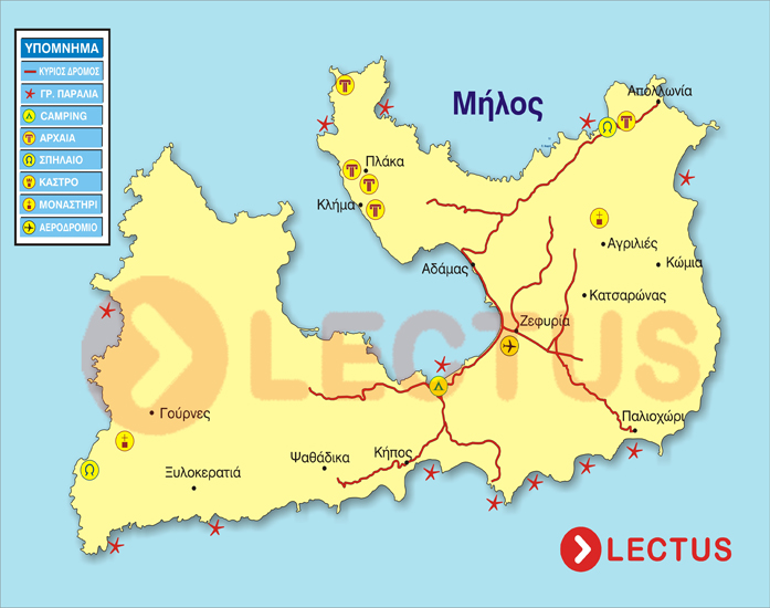 Map - Milos