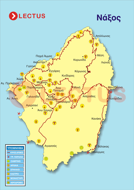 Map - Naxos
