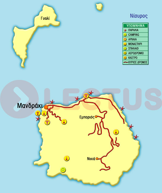 Χάρτης - Νίσυρος
