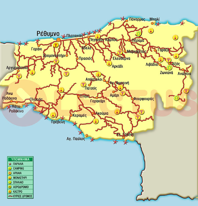 Map - Rethymno
