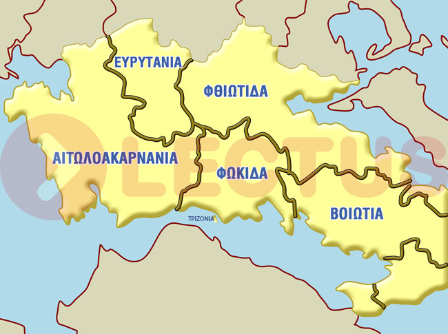 Χάρτης - Στερεά Ελλάδα